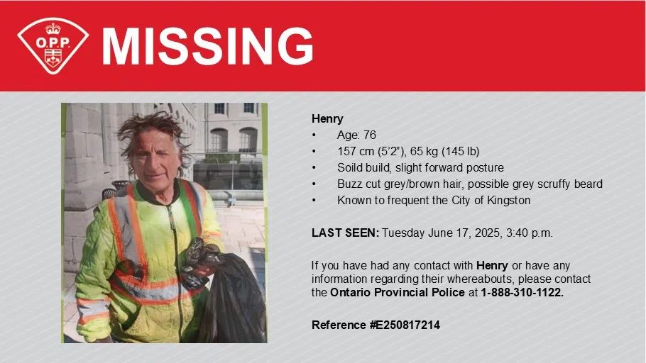Missing man known to frequent Kingston