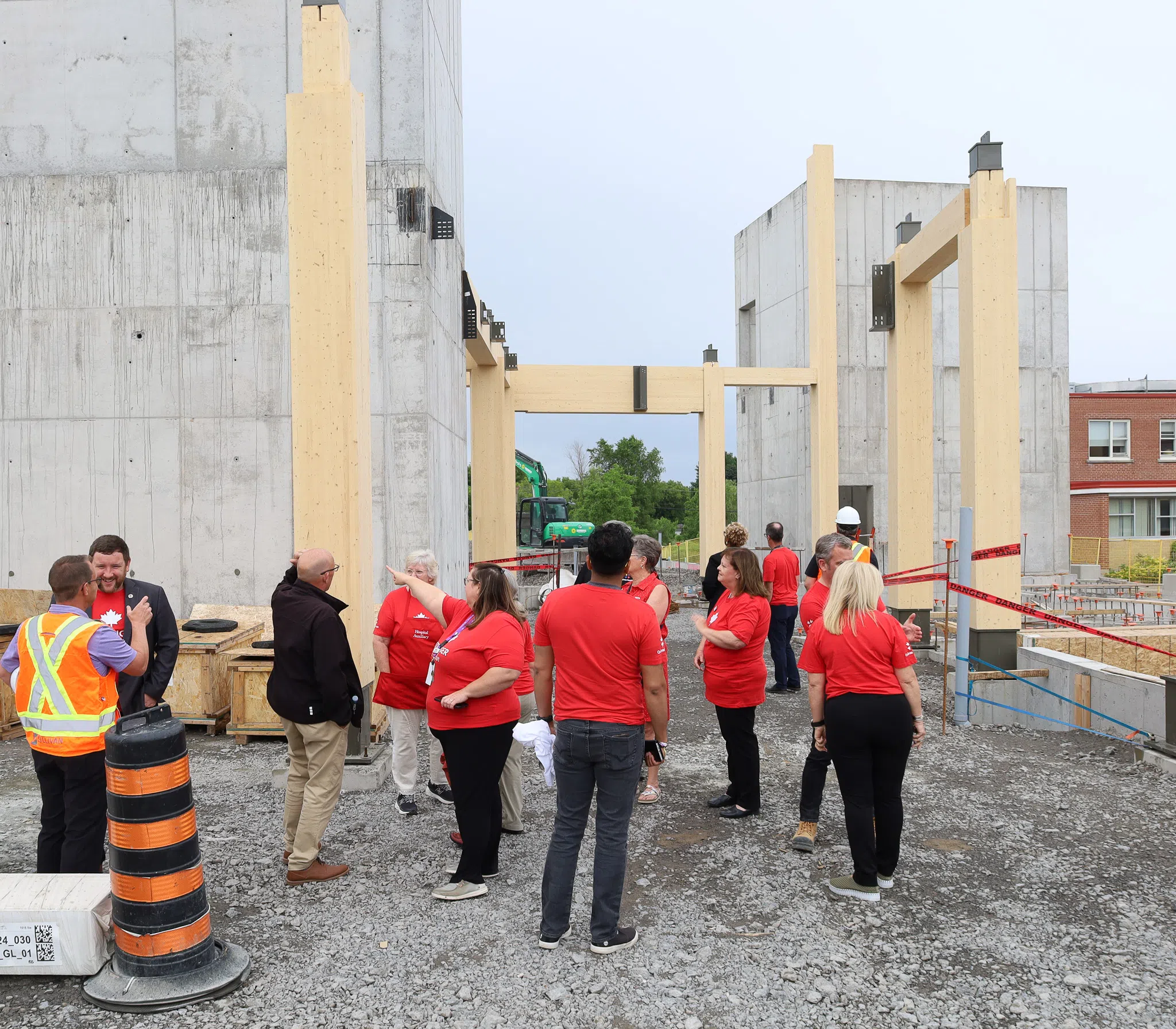Timber arrives for hospital build