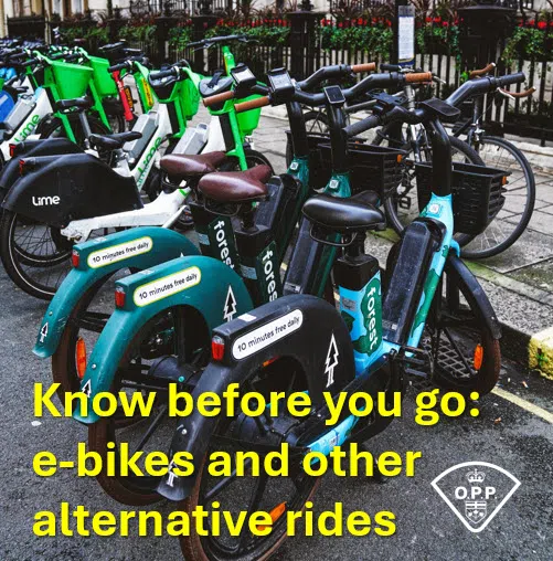 OPP: Know the e-bike rules of the road