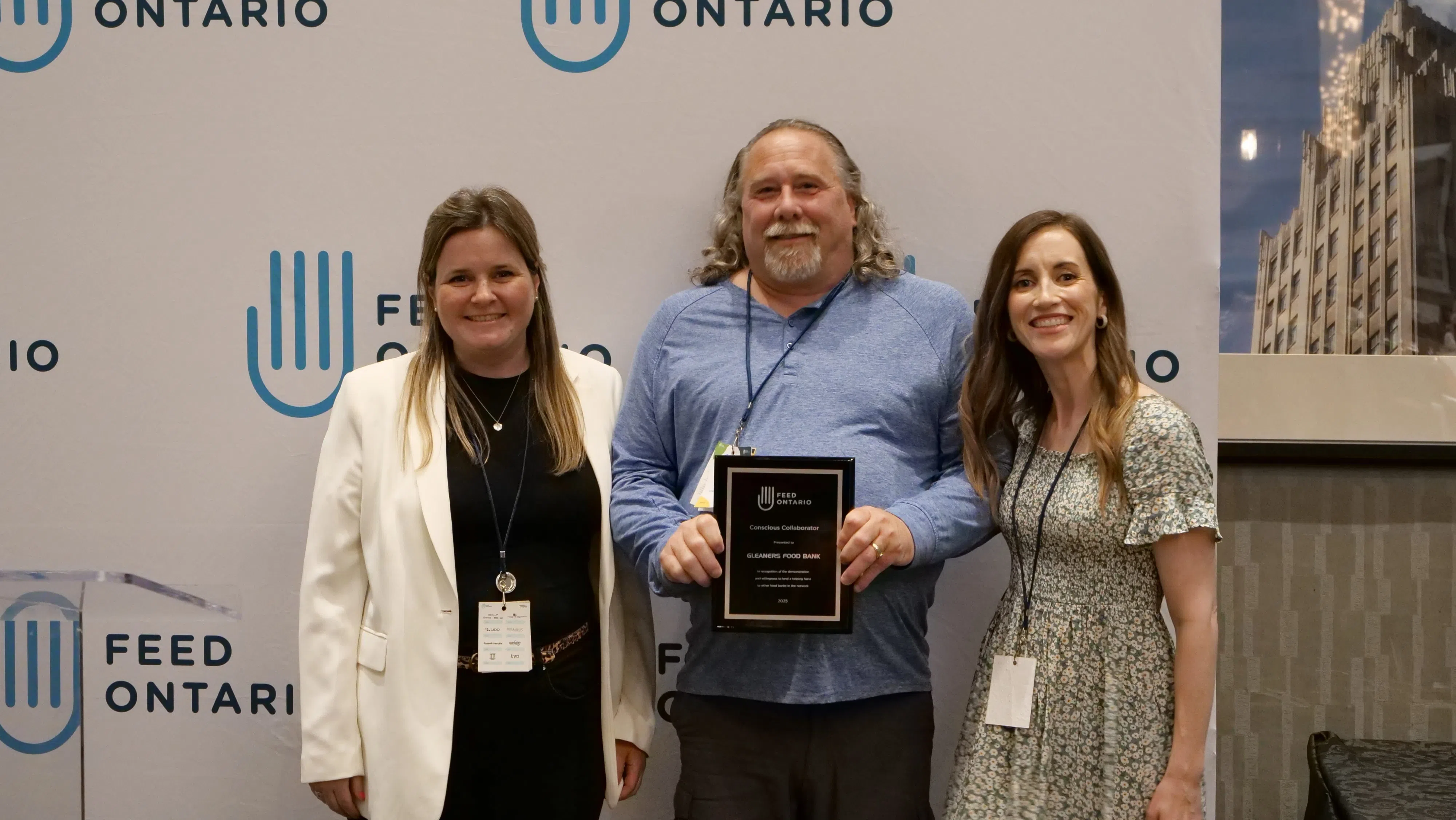 Gleaners Food Bank receives leadership award at Feed Ontario's annual conference