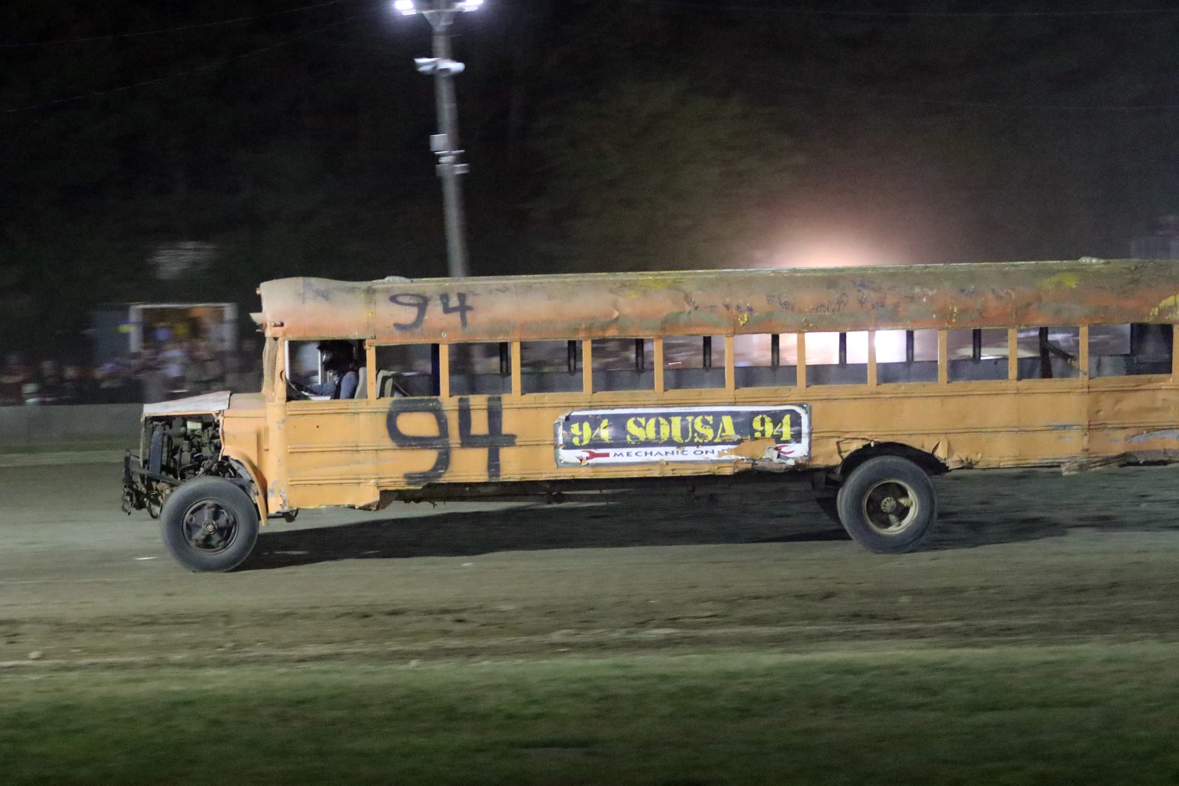 Buses bounced at Brighton Speedway