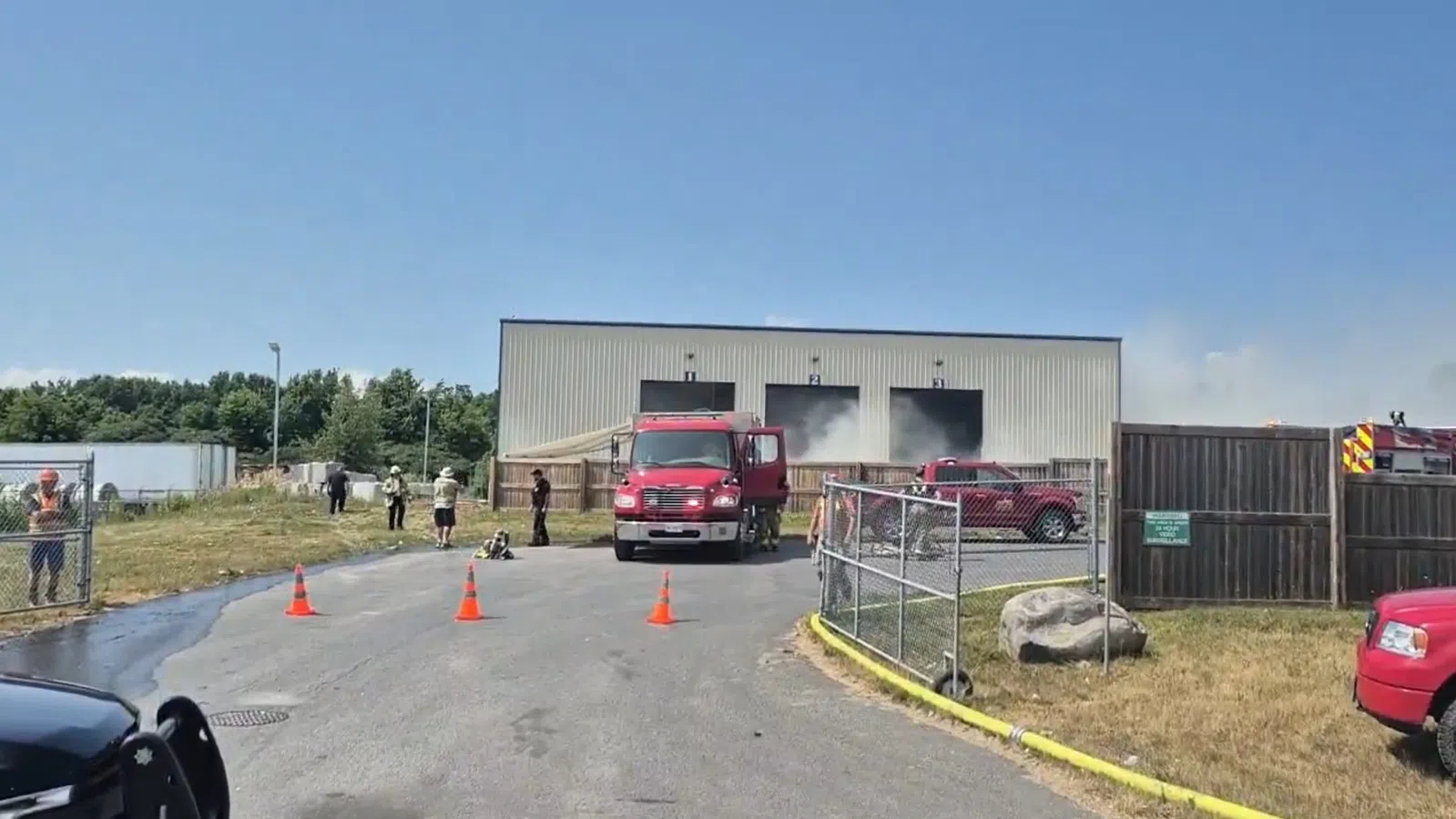 Fire at commercial building in Cramahe