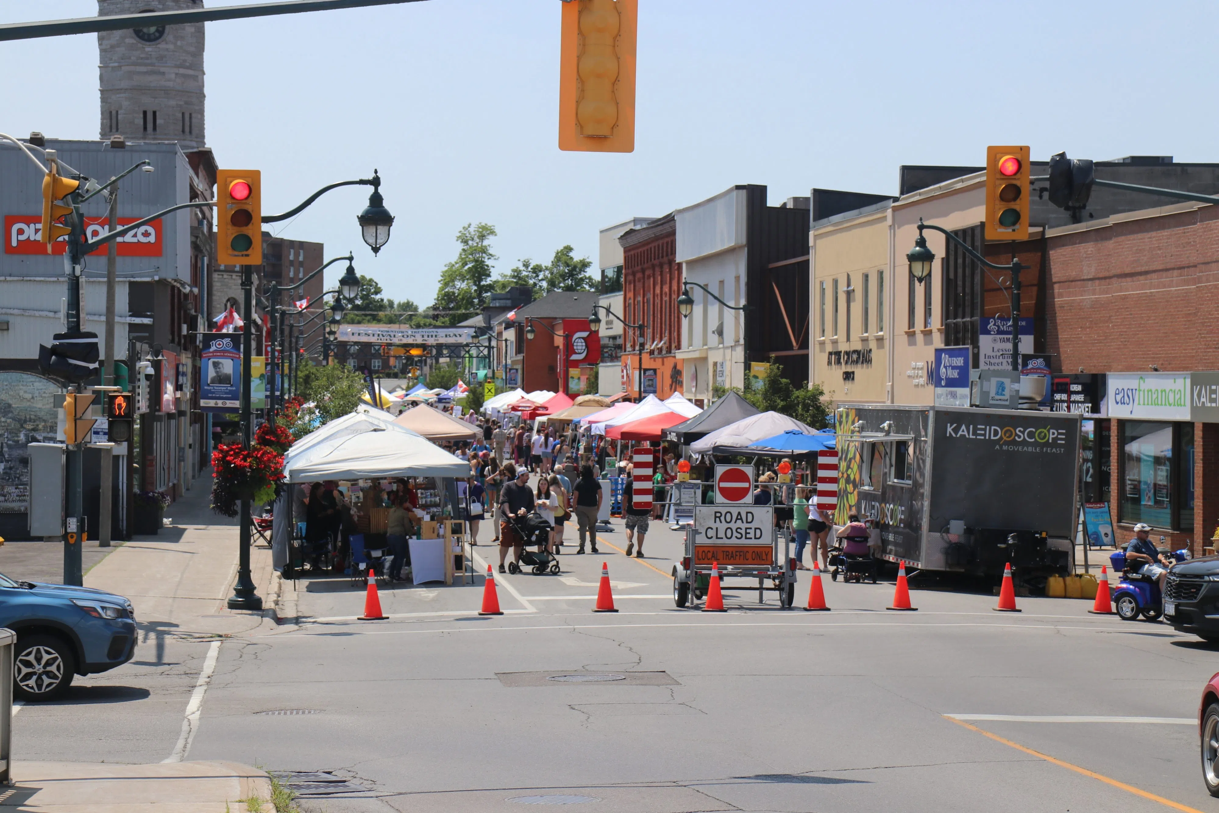 Dundas Street West in Quinte West closed for Festival on the Bay