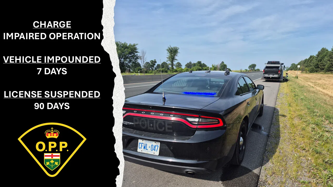 Impaired arrest on Highway 401