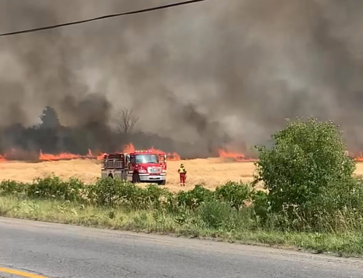 PHOTOS: Scary fire scene in The County