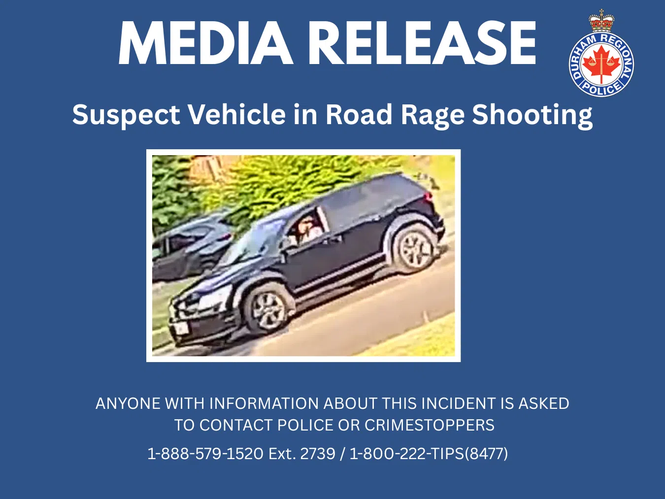 Suspect Wanted After Shooting During Road Rage Incident in Oshawa