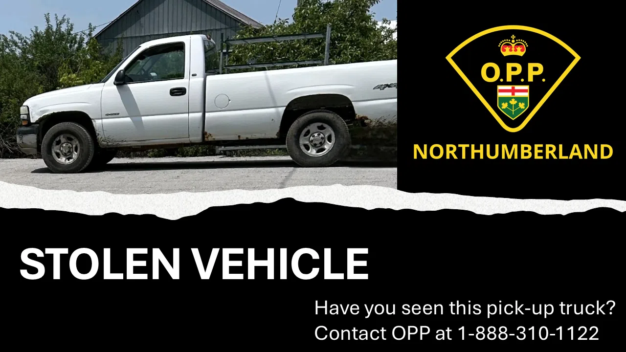 Northumberland OPP looking for stolen pickup