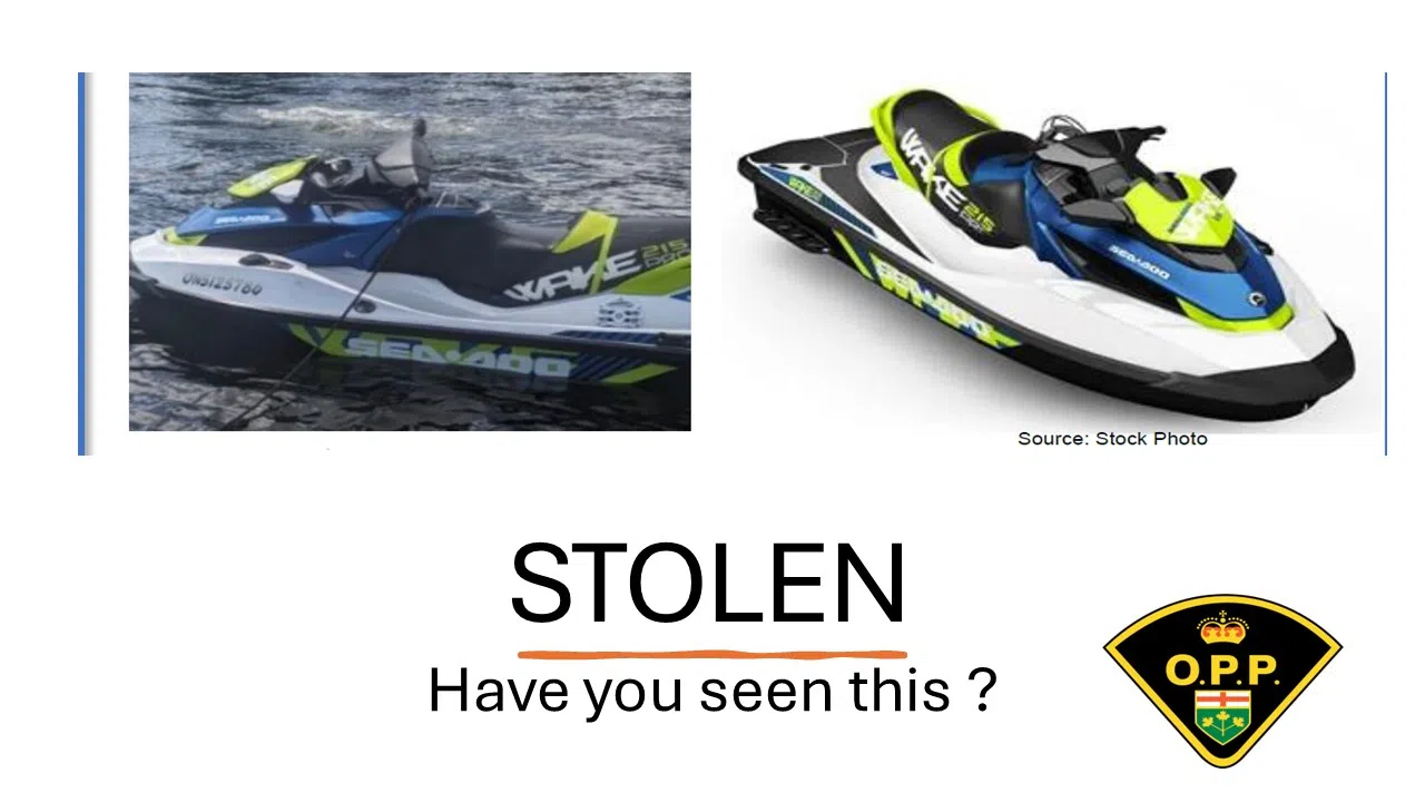 Northumberland OPP investigating stolen Sea-Doo