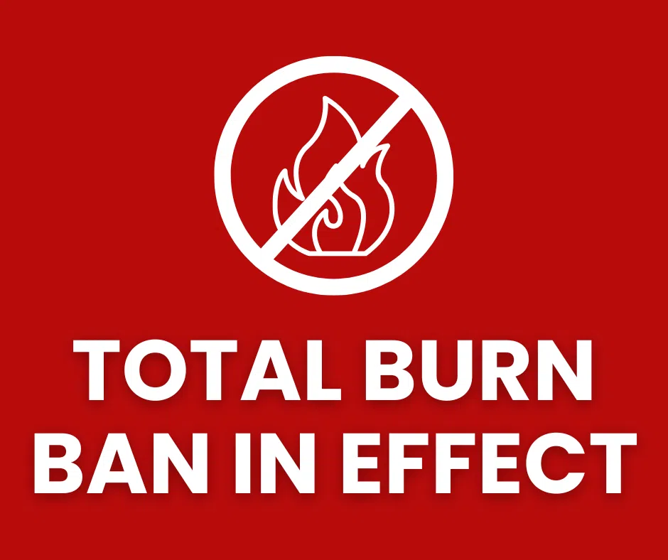 Burn bans in effect