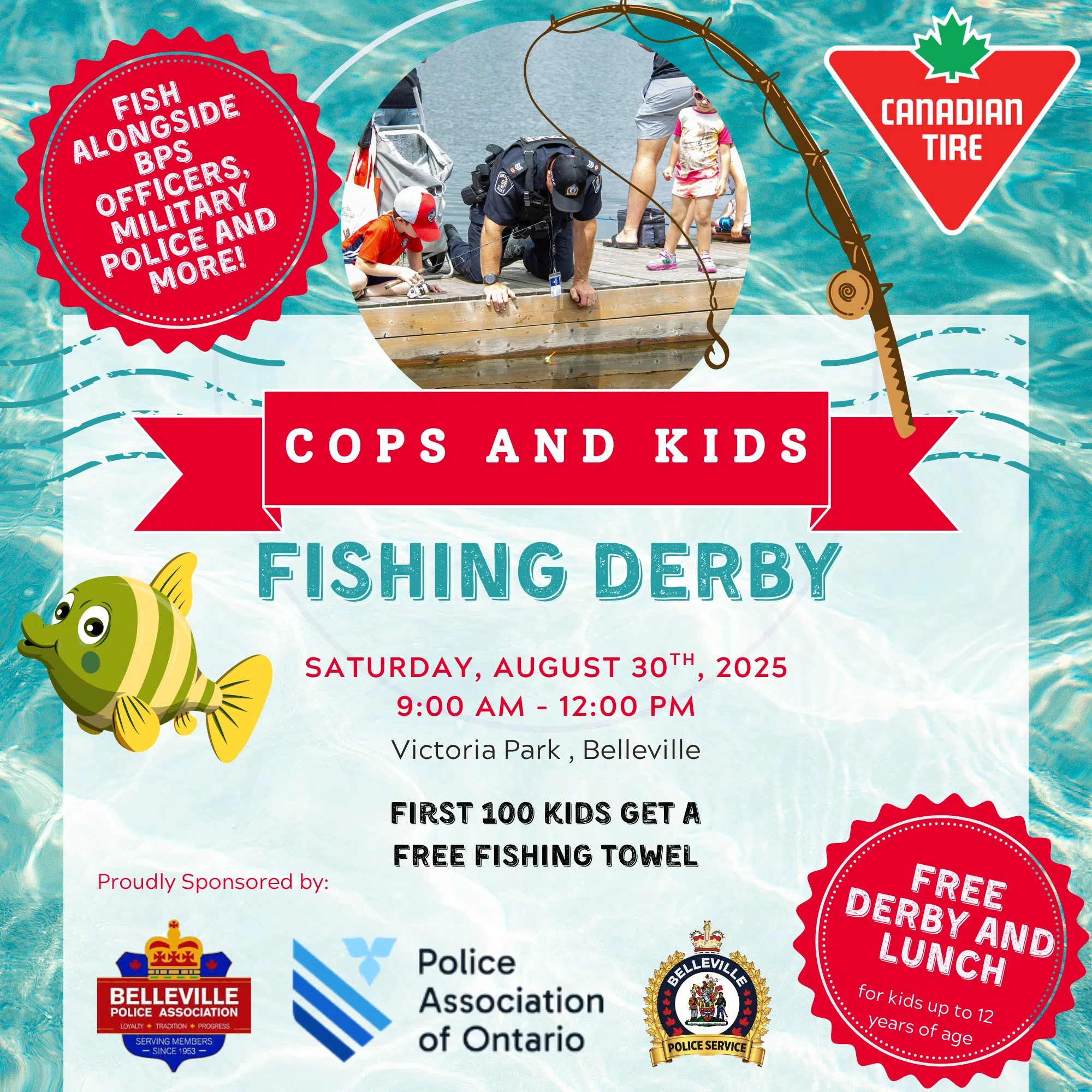 Free Fishing Derby hosted by Belleville Police Service