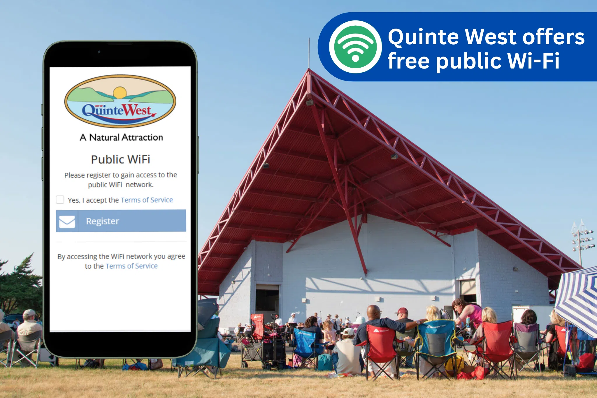 Free public Wi-Fi at local public spaces in Quinte West