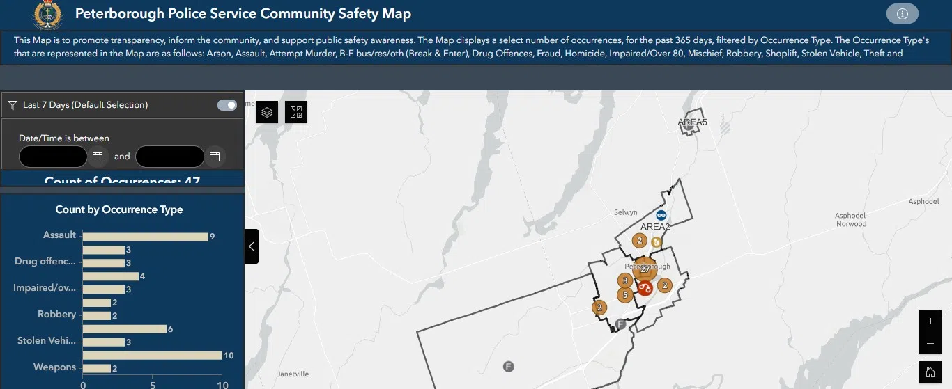 Peterborough Police Service Launches Community Safety Map