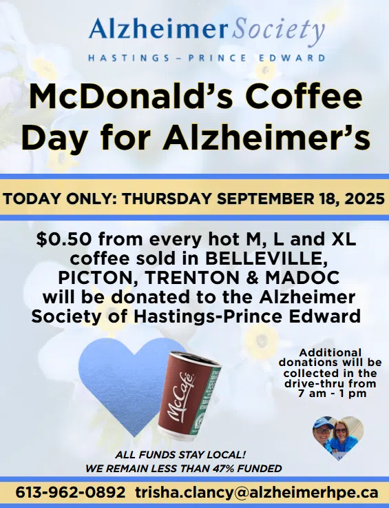 Buy a McDonald's coffee and support the Alzheimer Society