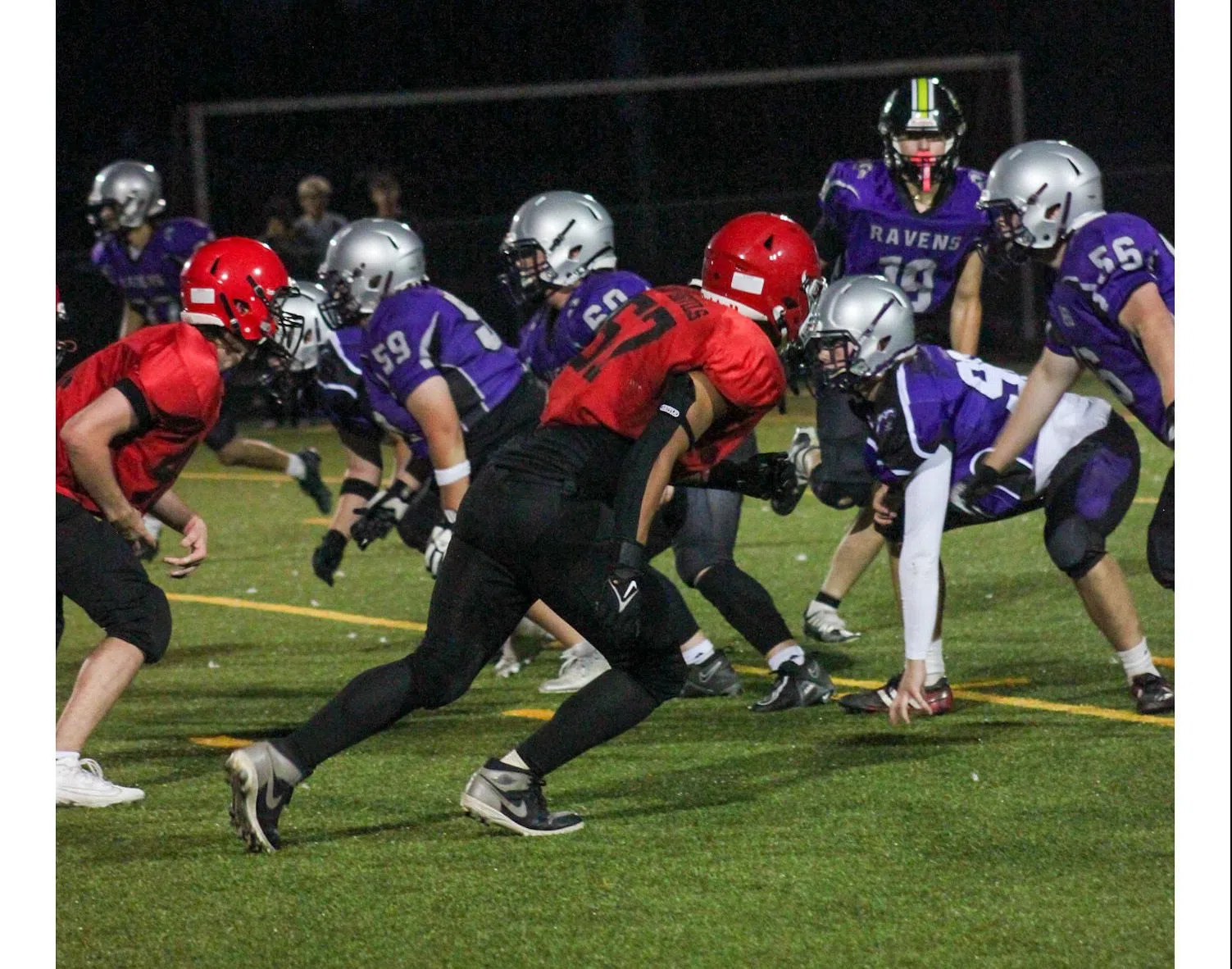 Friday night lights for high school football