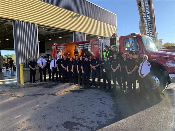Ceremony for new pumper truck at Picton fire station