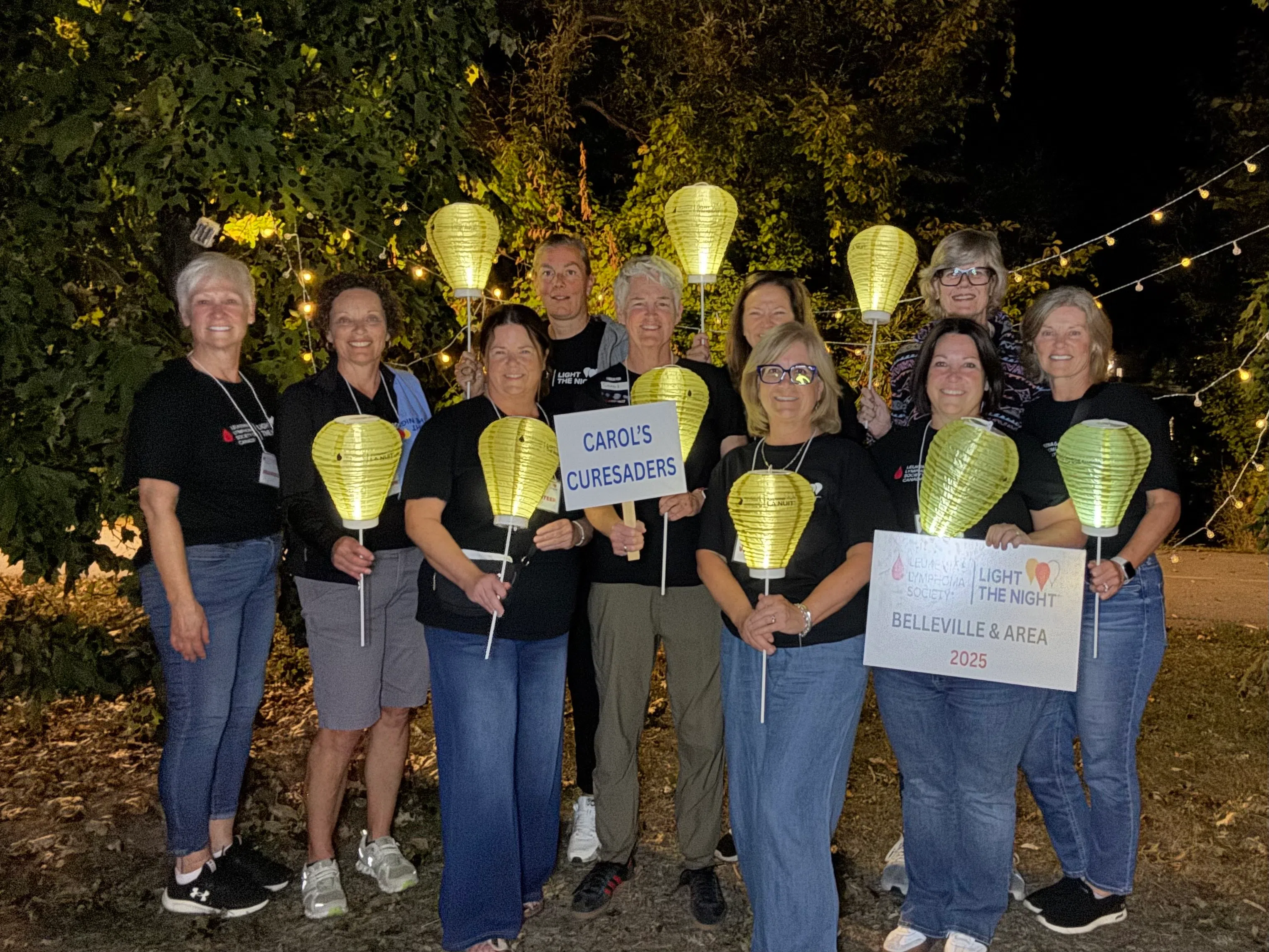 Zwick's Park lit up for Light the Night