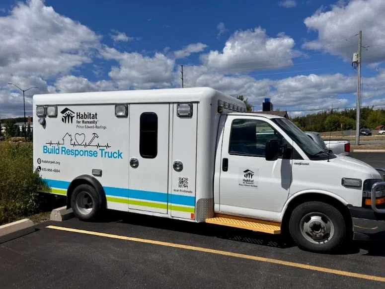 Hastings Quinte Paramedic Services donates retired ambulance to Habitat for Humanity Prince Edward-Hastings
