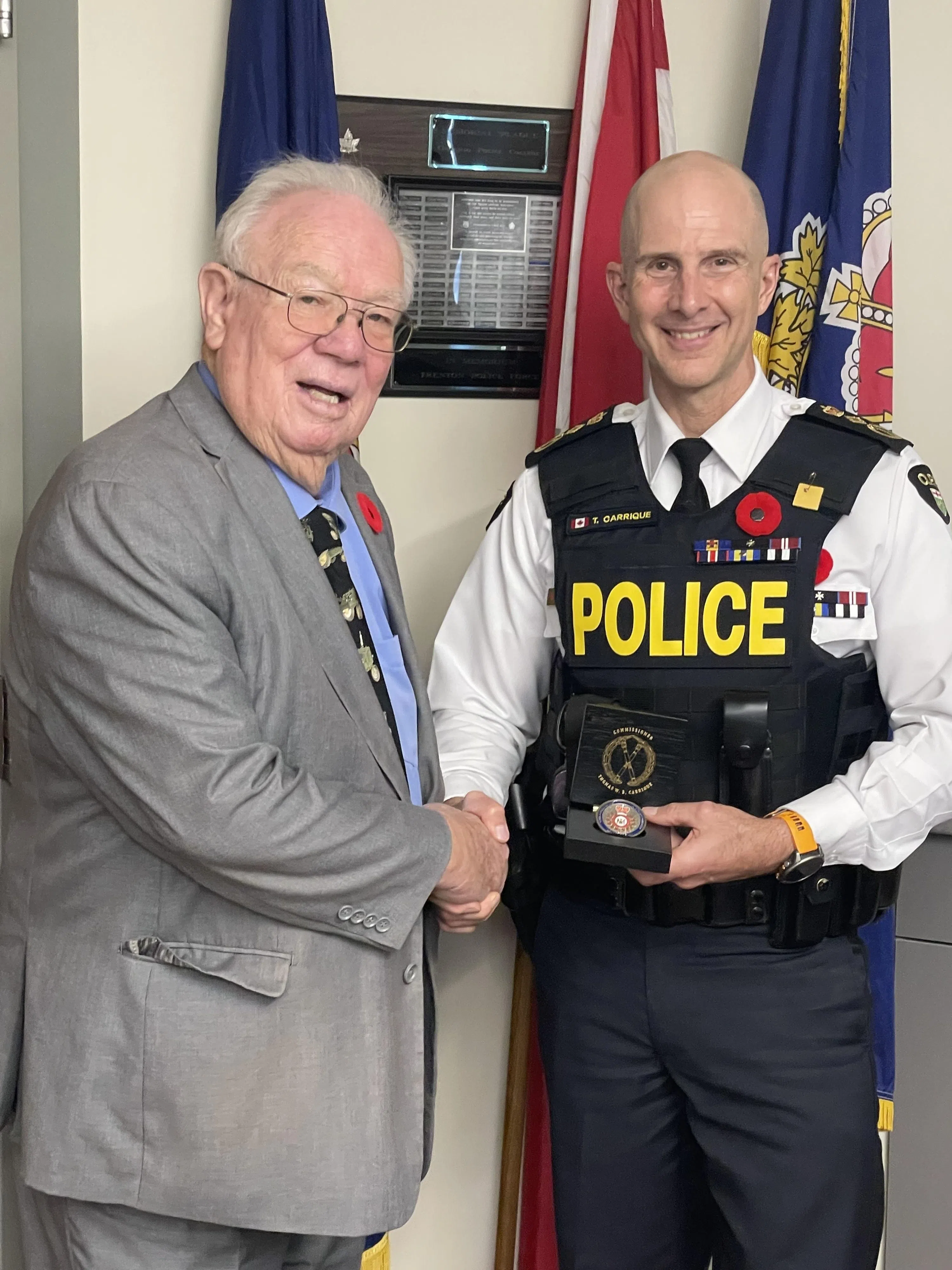 Harrison received Commissioner's gold medal