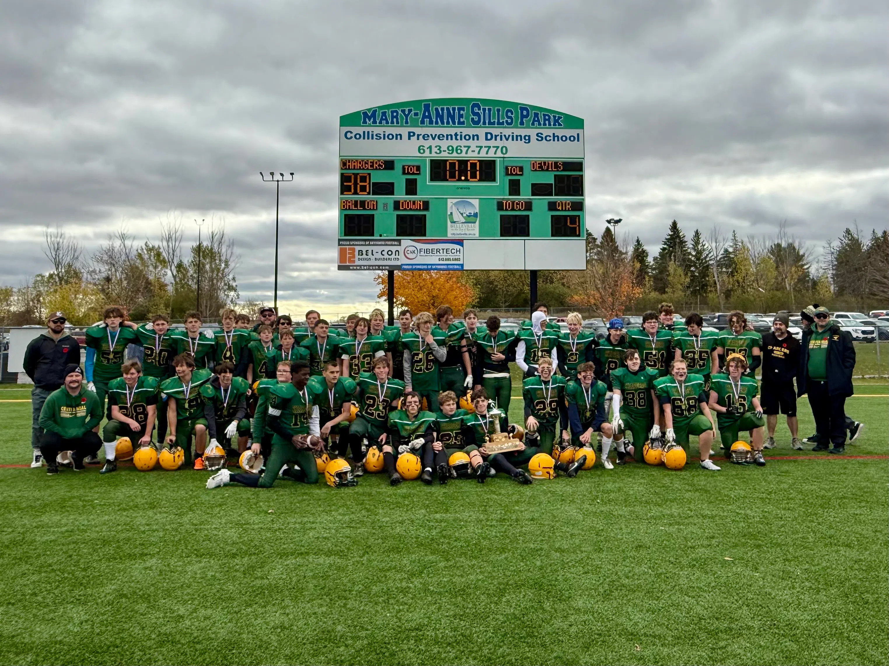 Centennial Secondary School wins Bay of Quinte junior and senior football finals
