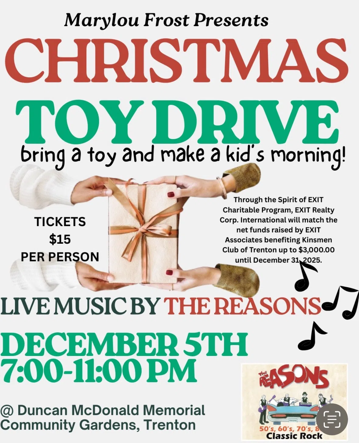 Fundraiser for Kinsmen Toy Drive December 5