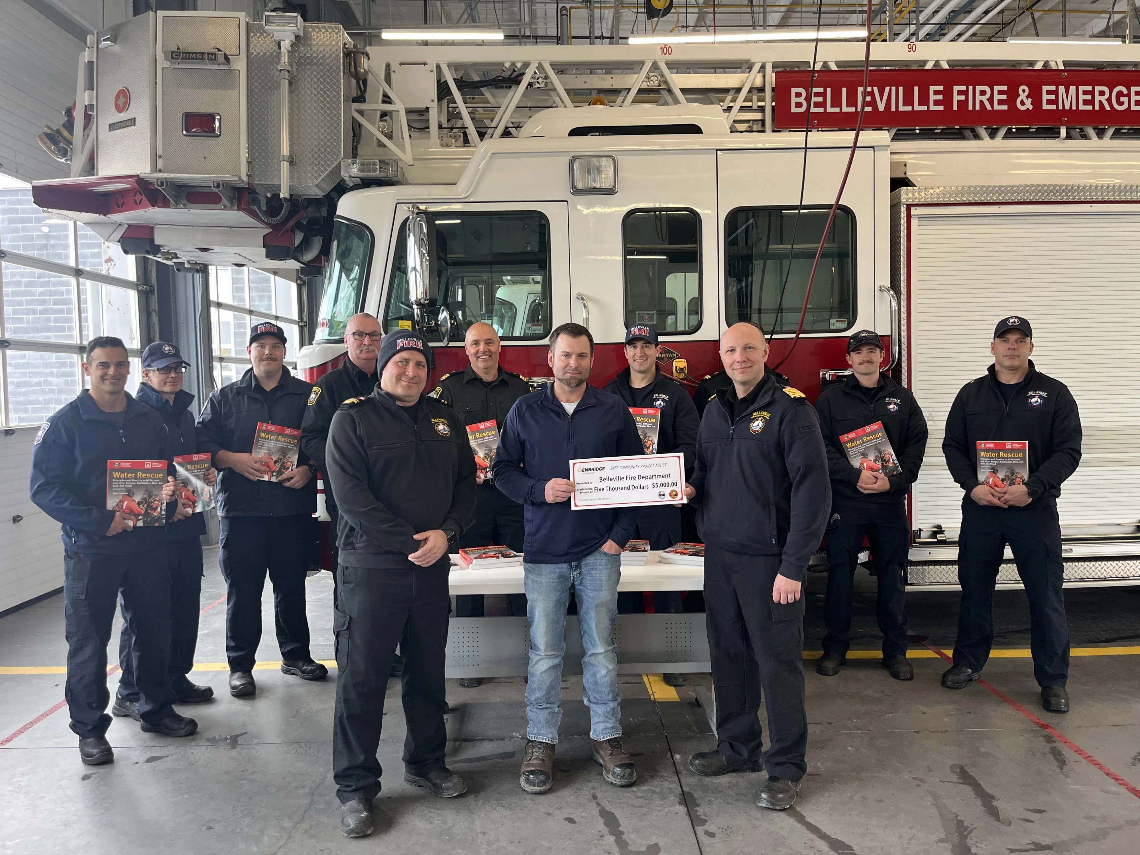 Enbridge assisting Belleville Fire with funding for firefighter training