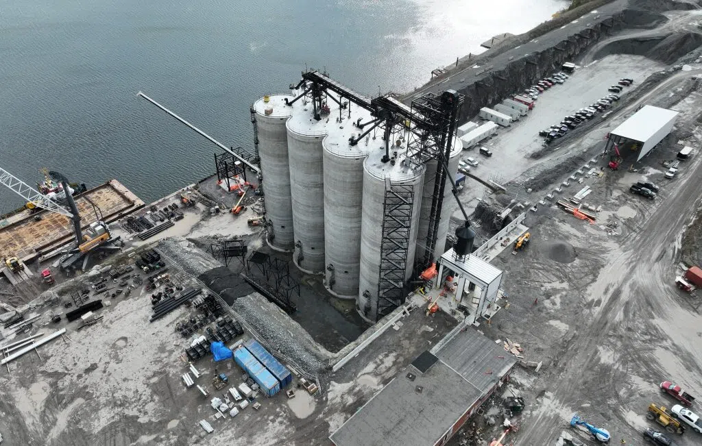 Parrish and Heimbecker silos along Lake Ontario at Picton Terminals