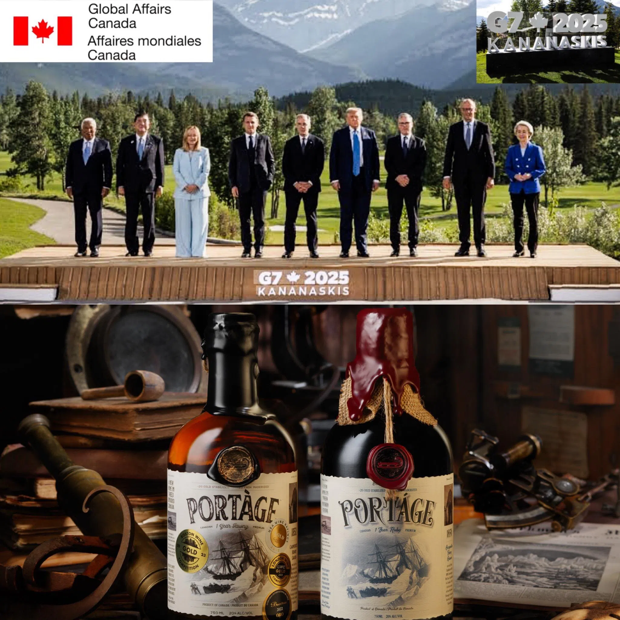 Potter wines served to the G7