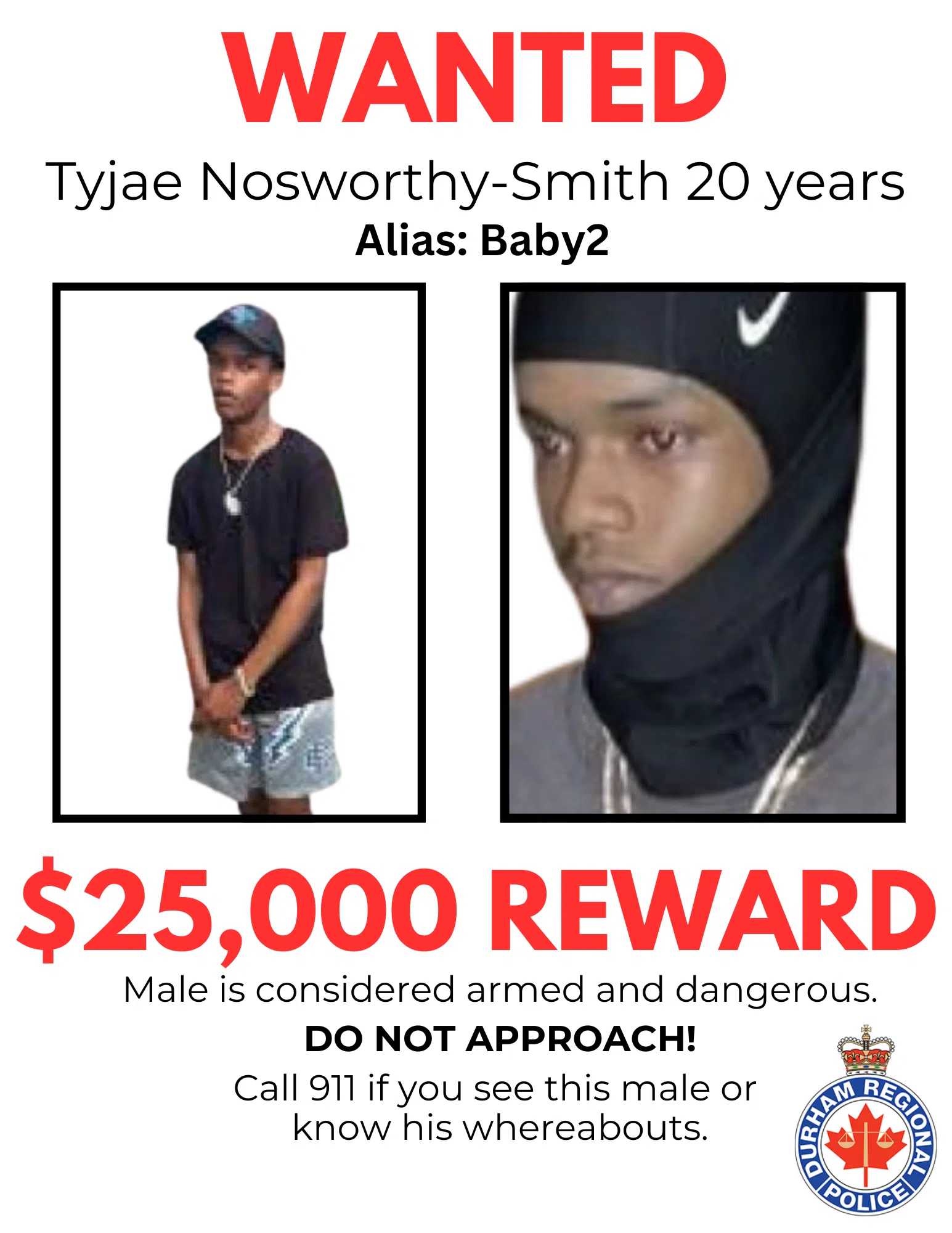 $25,000 Reward Offered for Information on Murder Suspect