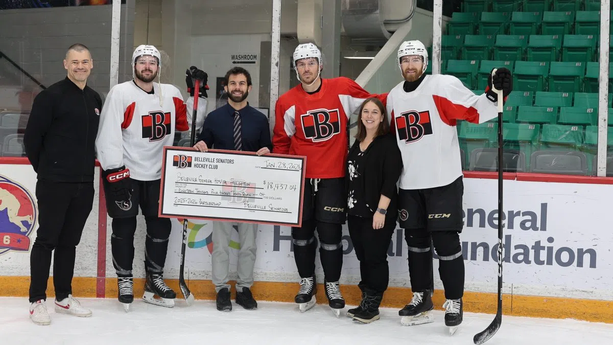 BGHF thanks Belleville Senators for community support