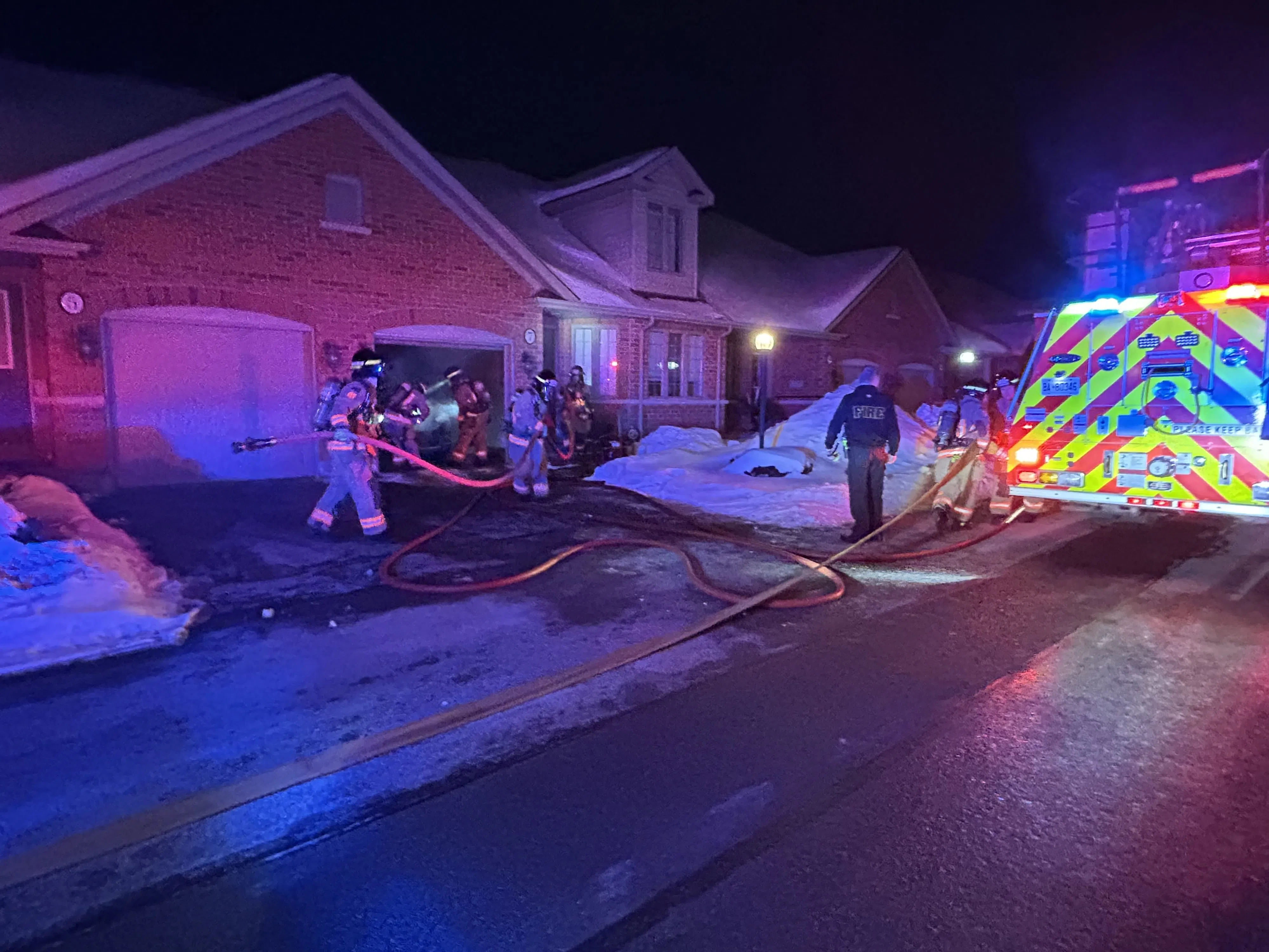 Vehicle fire in Belleville
