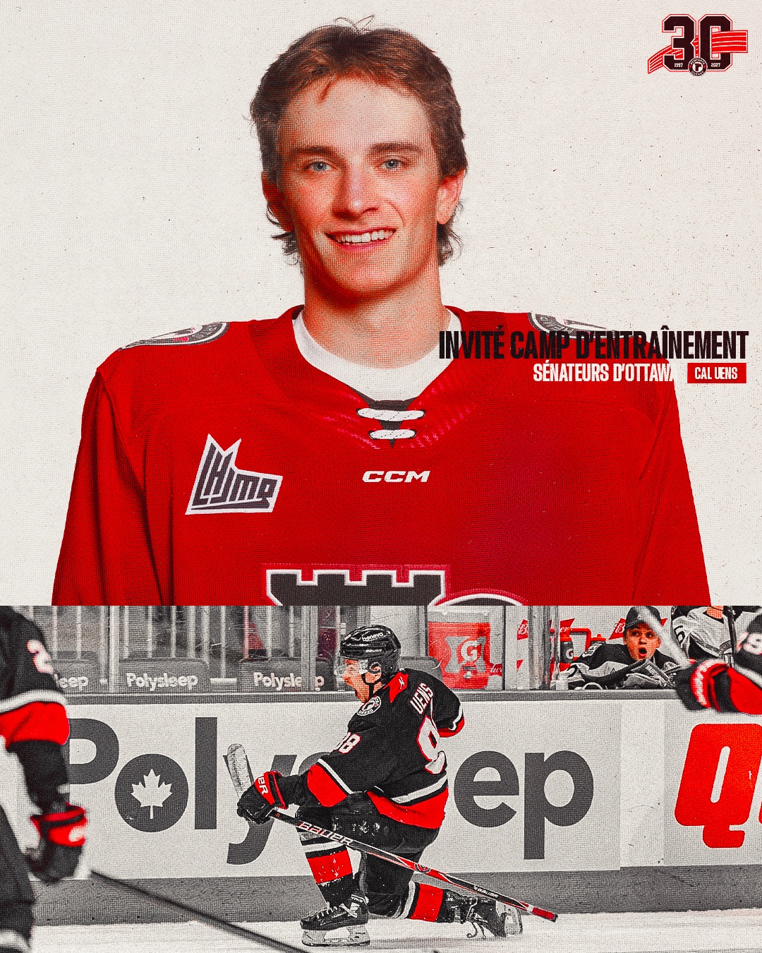 Napanee's Cal Uens invited to Ottawa Senators training camp