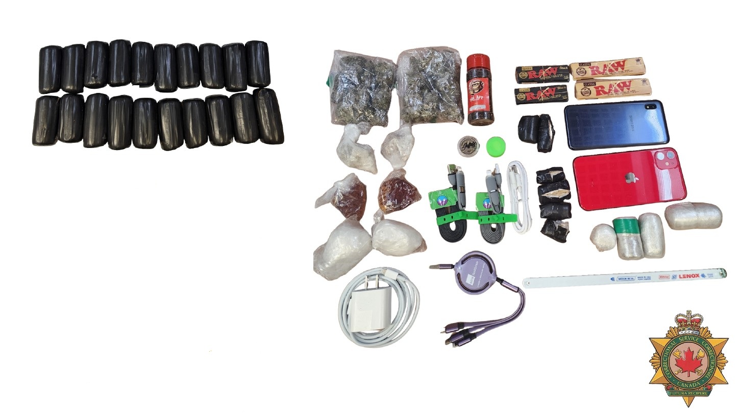 Seizures of contraband and unauthorized items at Collins Bay Institution