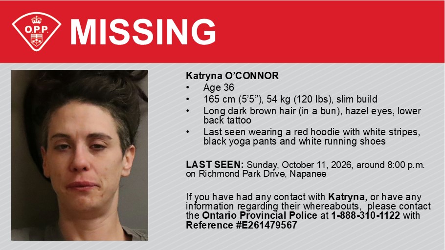Missing person in Napanee
