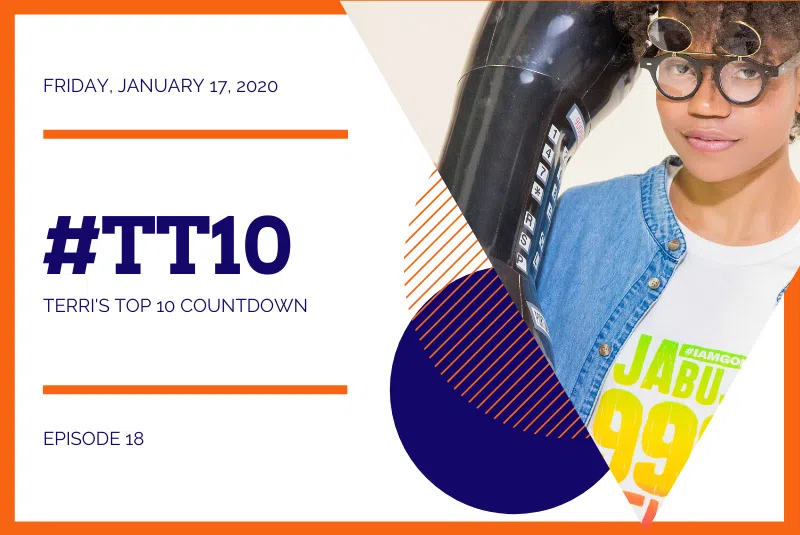 Terri's Top 10 Countdown - January 17 2020