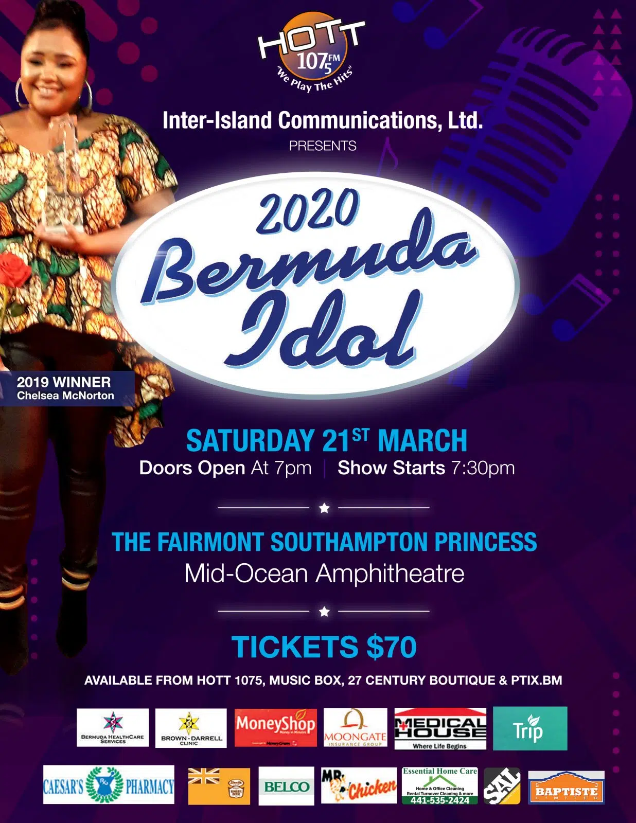 Bermuda Idol 2020 Poster