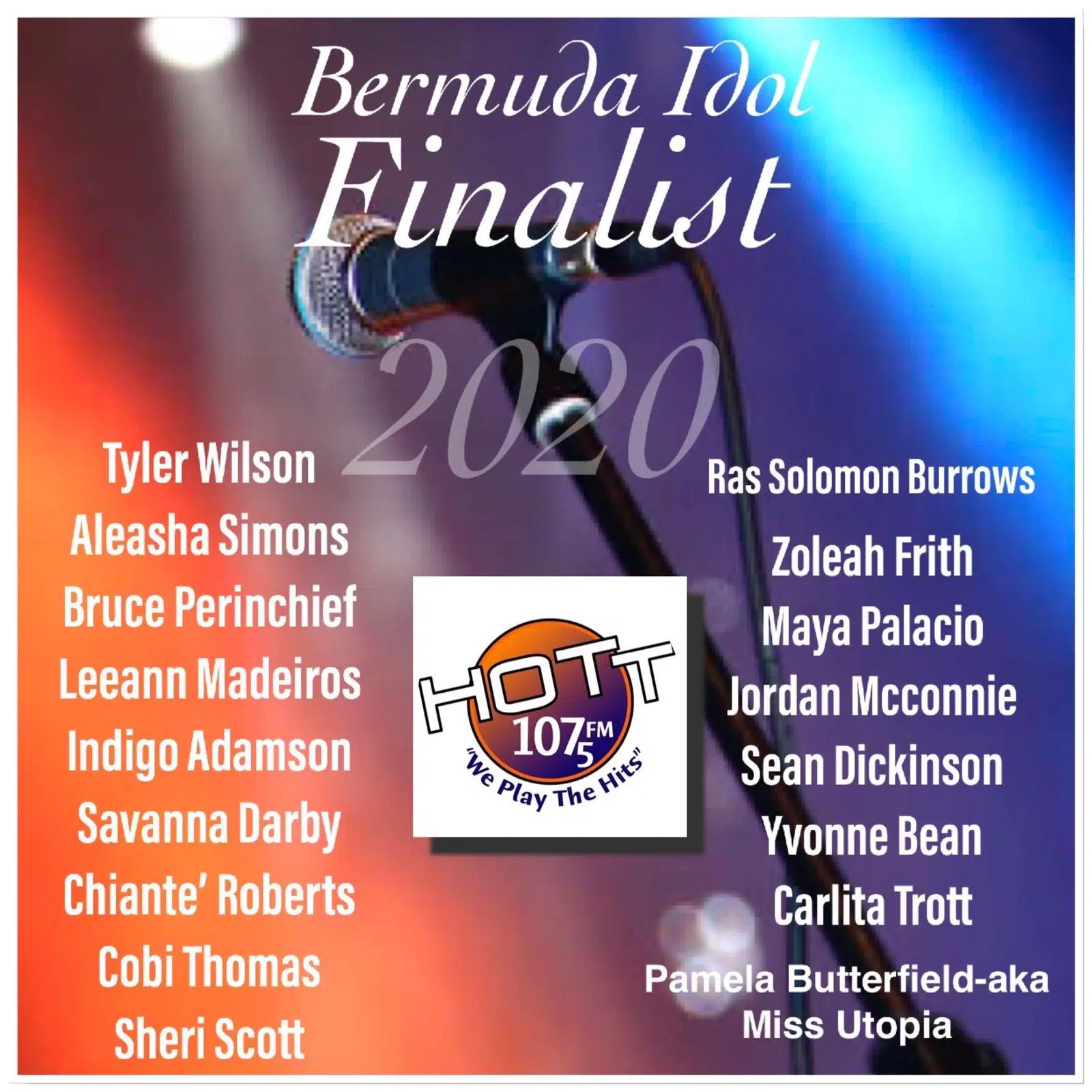 Bermuda Idol 2020 Finalists