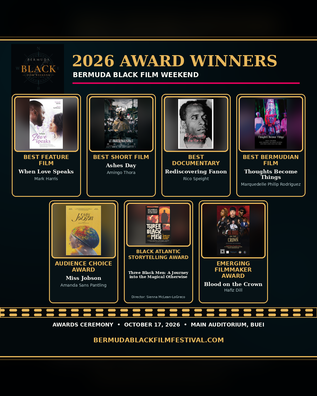 IIC Partners with the Inaugural Bermuda Black Film Festival: Winners Announced