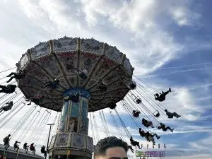 People enjoying one of the Western Fair rides