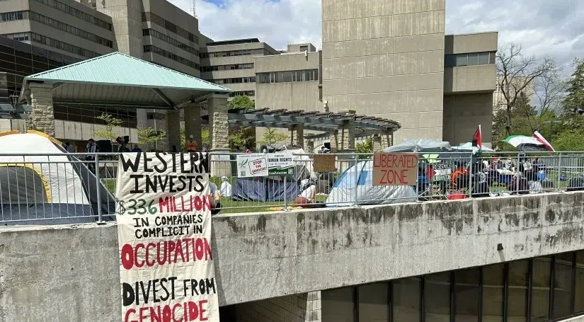Pro-Palestinian encampment continues at Western, demands divestment from Israel