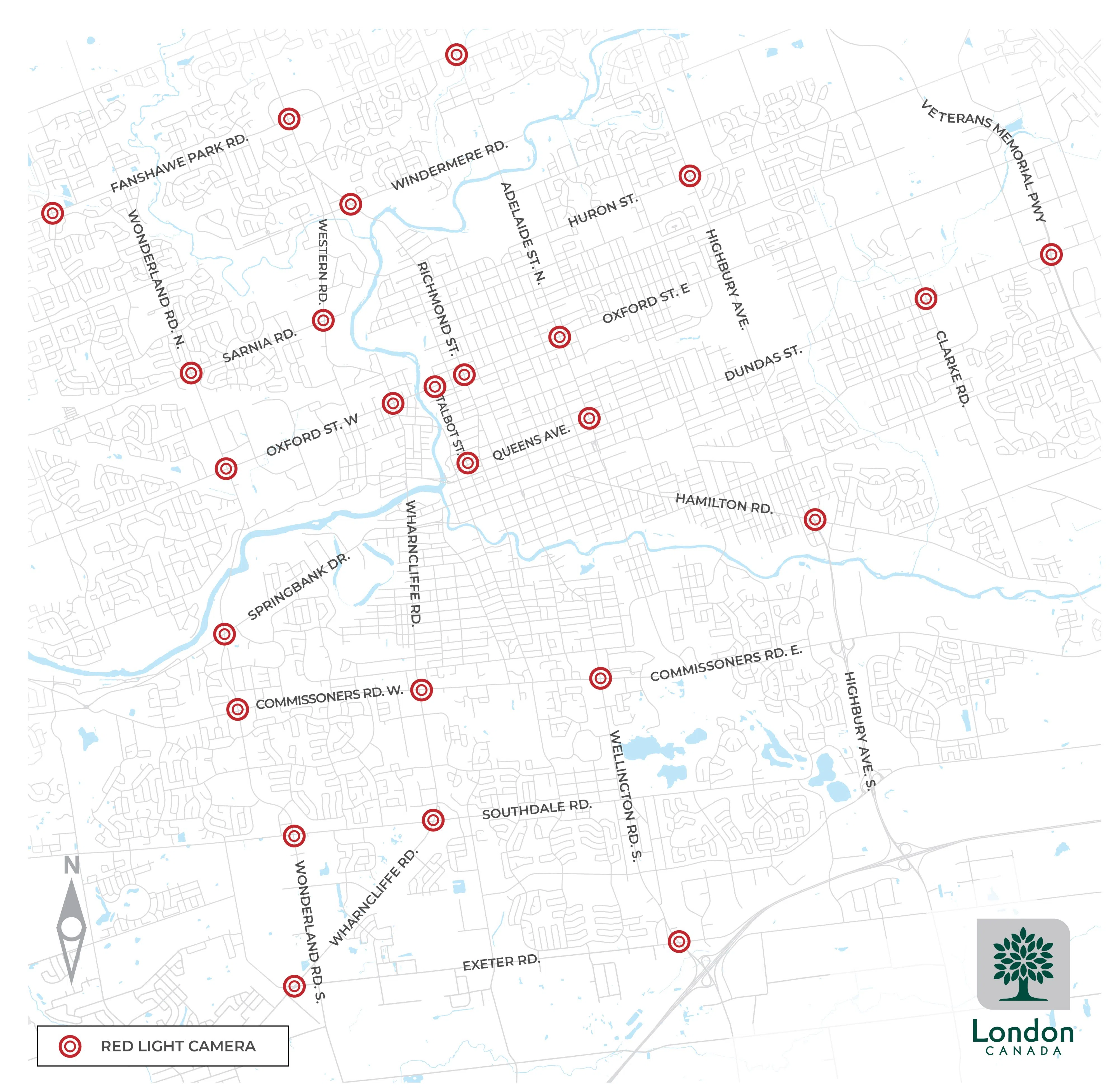 15 new red light cameras coming to London | 106.9 The X