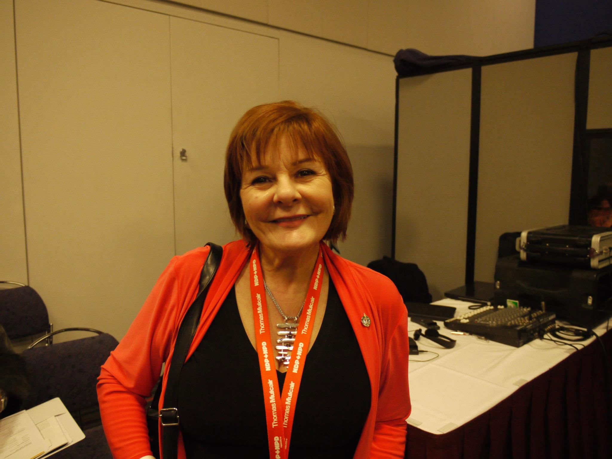 Irene Mathyssen standing in a room.