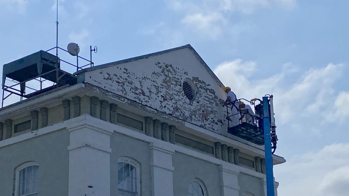 Work underway on the exterior of Greater Napanee Town Hall - Vimarsana News