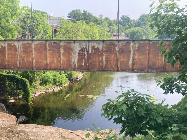 Pedestrian Bridge before Demolition Taken Summer 2025