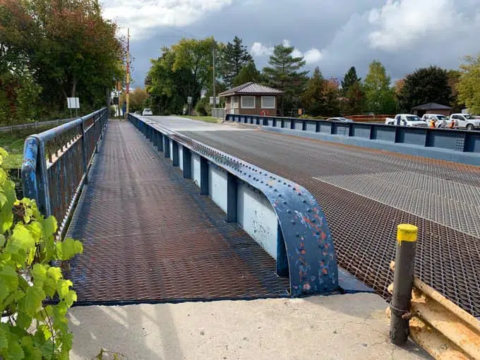 Bridge maintenance in full swing Warsaw Road Swing Bridge