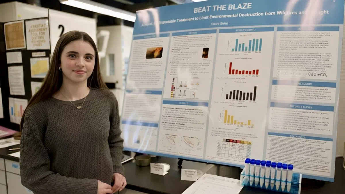Peterborough student earns national science fair honours with innovative wildfire prevention project