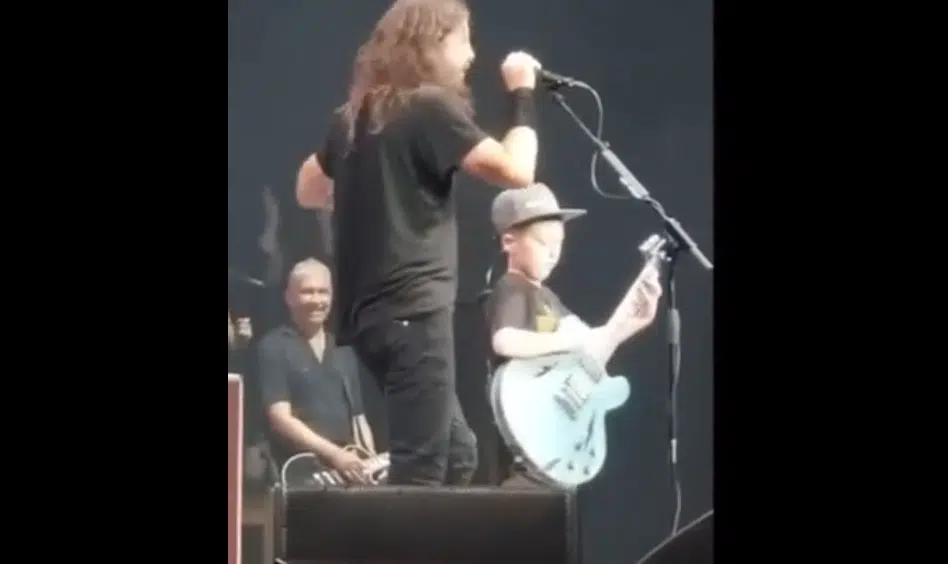 Watch This Kid Casually Play Metallica On Stage with Foo Fighters