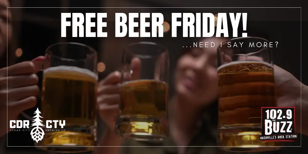 FREE BEER FRIDAY!