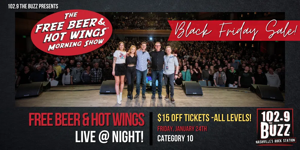 Free Beer & Hot Wings ‘Live At Night’ Black Friday Sale!