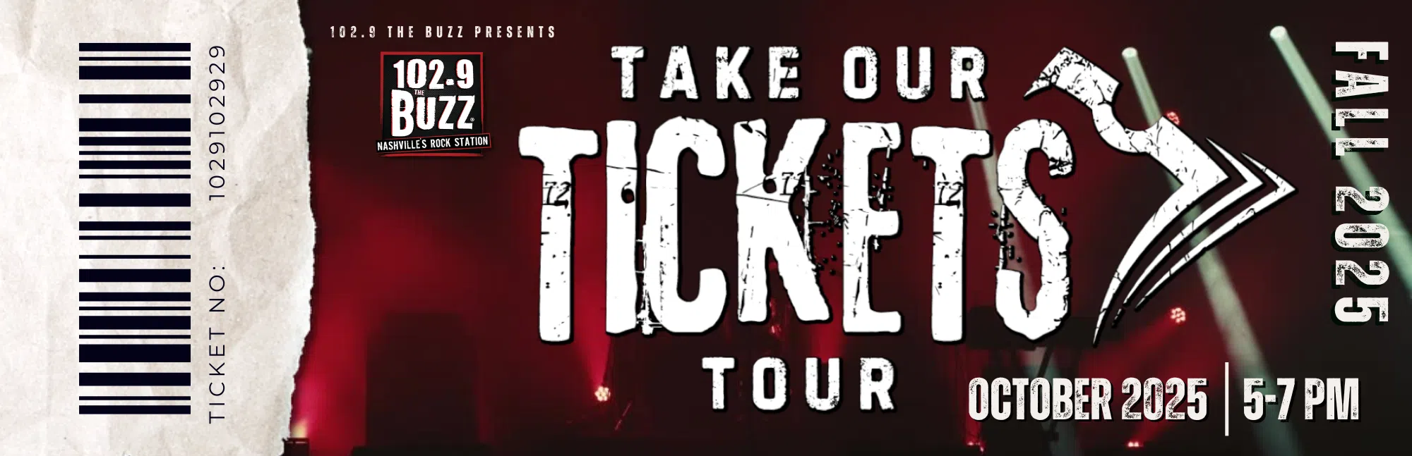 Take Our Tickets Tour