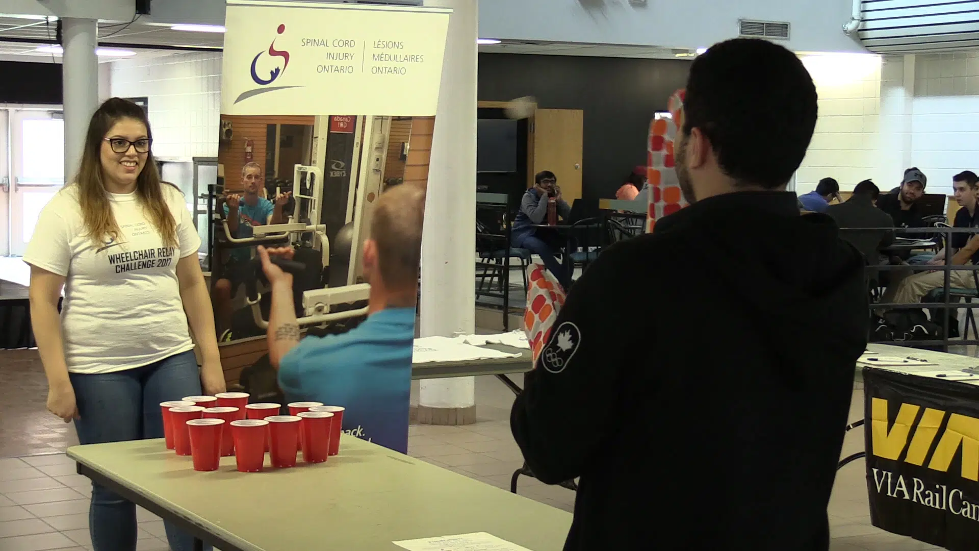 Cup pong raises awareness for spinal cord injuries